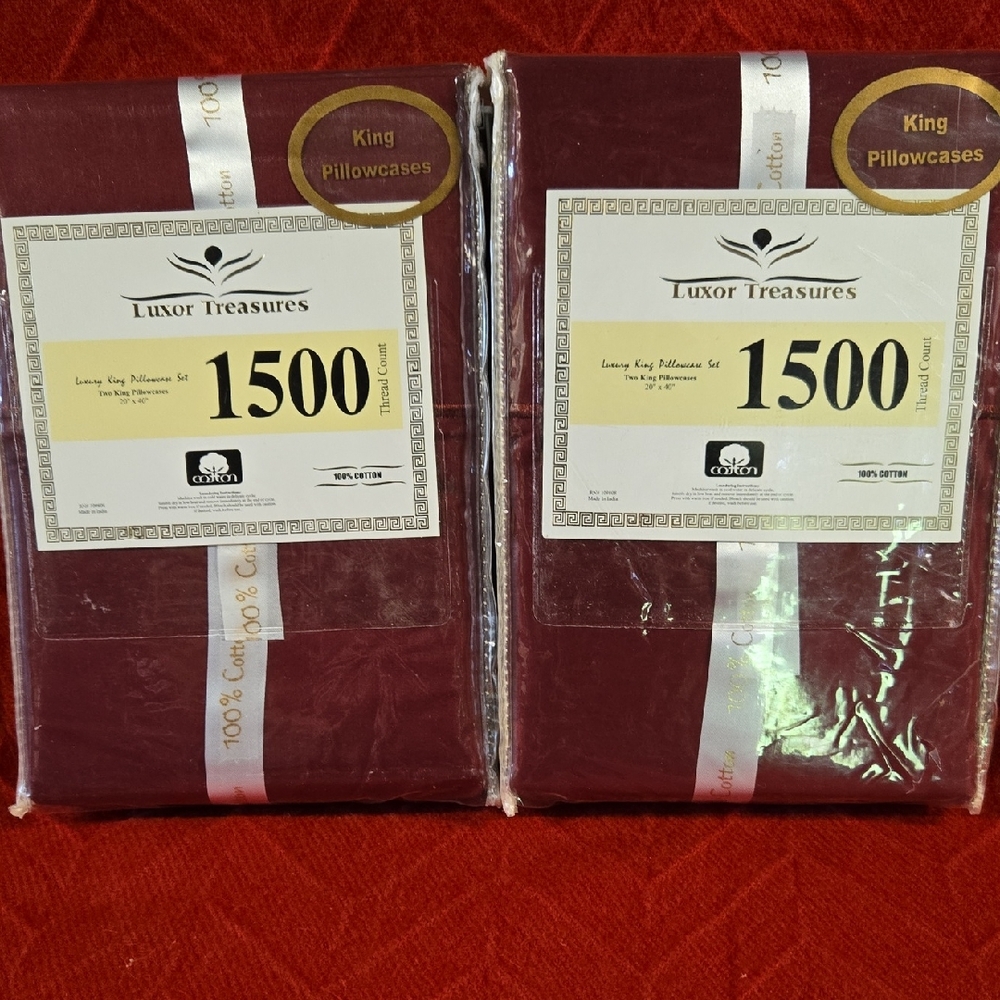 Burgundy King Pillowcases